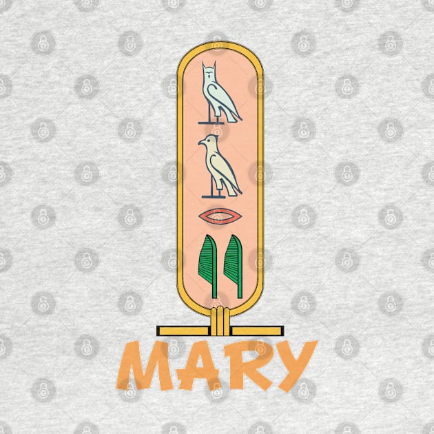 MARY-American names in hieroglyphic letters,  a Khartouch by egygraphics